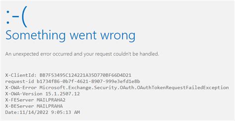 x-owa error|Can't access OWA/EAC with expired OAuth certificate .